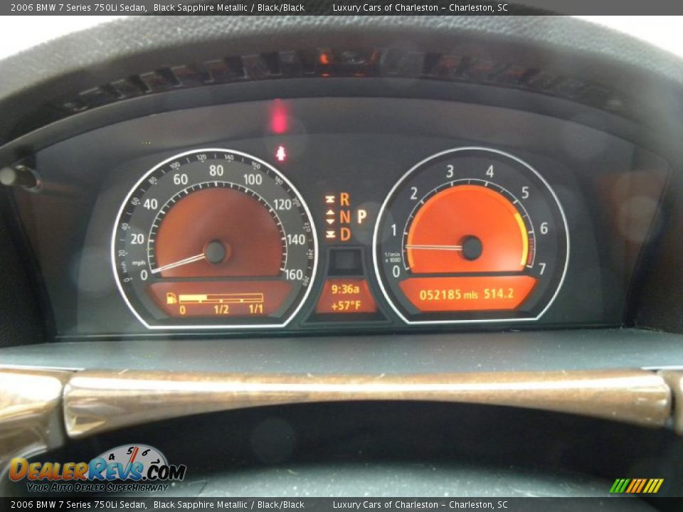 2006 BMW 7 Series 750Li Sedan Black Sapphire Metallic / Black/Black Photo #22