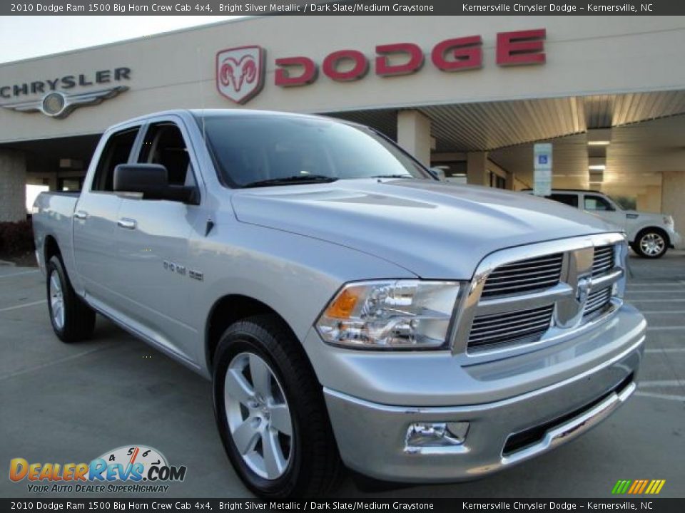 2010 Dodge Ram 1500 Big Horn Crew Cab 4x4 Bright Silver Metallic / Dark Slate/Medium Graystone Photo #1