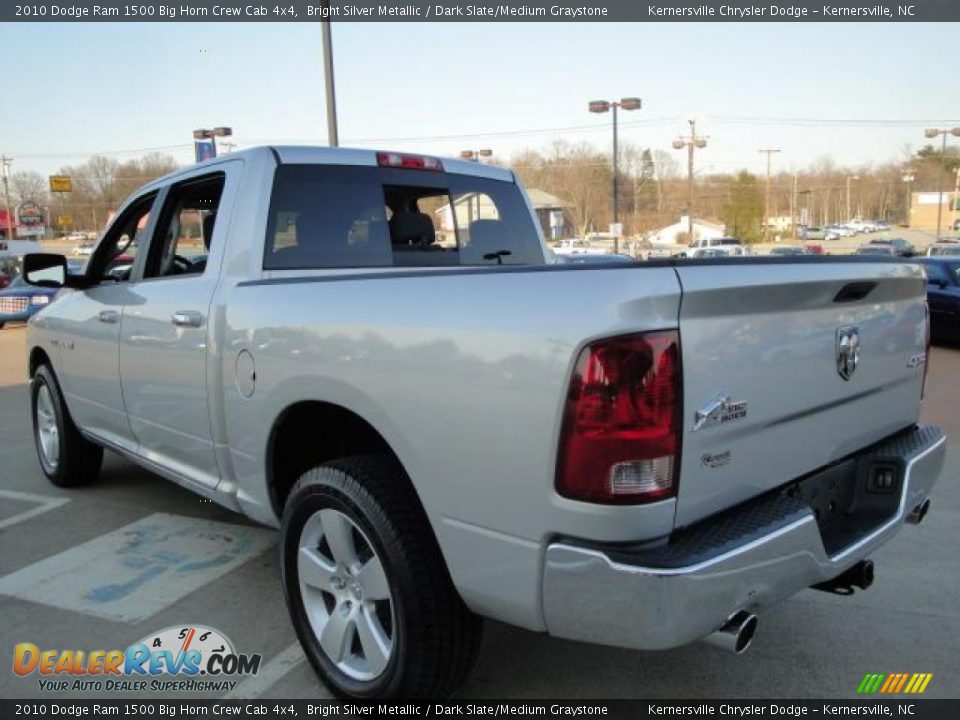 2010 Dodge Ram 1500 Big Horn Crew Cab 4x4 Bright Silver Metallic / Dark Slate/Medium Graystone Photo #5