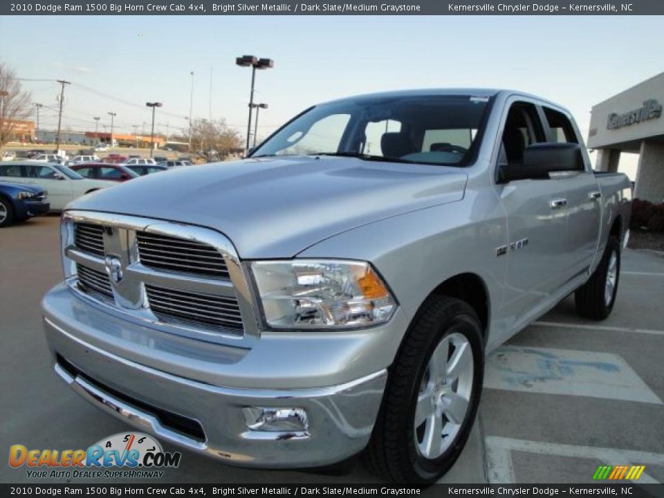 2010 Dodge Ram 1500 Big Horn Crew Cab 4x4 Bright Silver Metallic / Dark Slate/Medium Graystone Photo #7