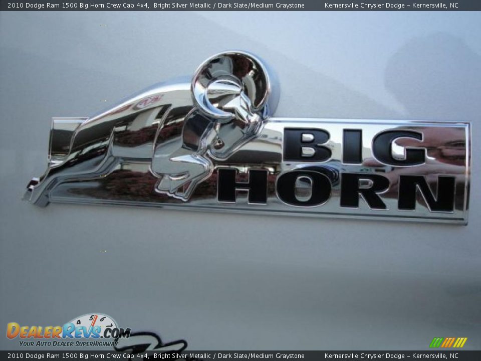 2010 Dodge Ram 1500 Big Horn Crew Cab 4x4 Bright Silver Metallic / Dark Slate/Medium Graystone Photo #9