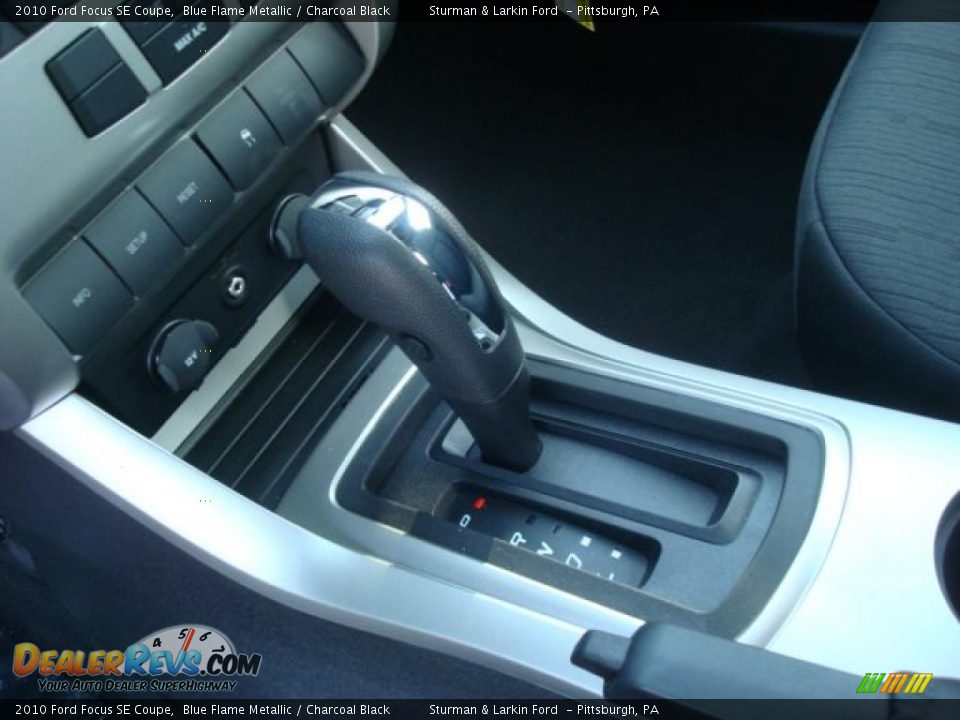 2010 Ford Focus SE Coupe Blue Flame Metallic / Charcoal Black Photo #16