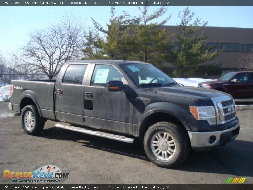 2010 Ford F150 Lariat SuperCrew 4x4 Tuxedo Black / Black Photo #1