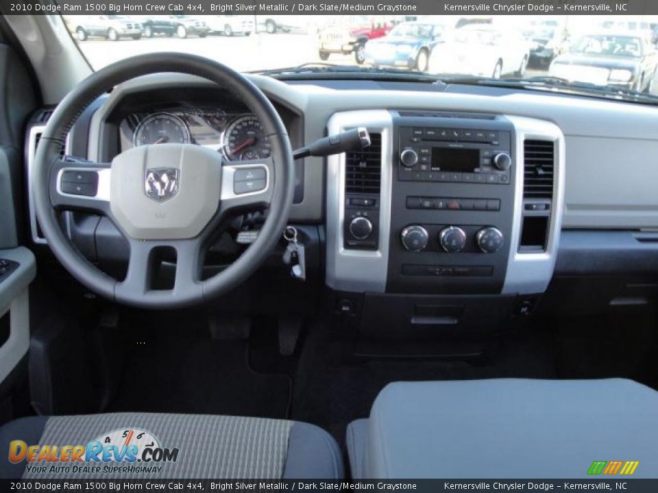 2010 Dodge Ram 1500 Big Horn Crew Cab 4x4 Bright Silver Metallic / Dark Slate/Medium Graystone Photo #17