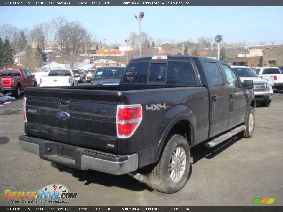 2010 Ford F150 Lariat SuperCrew 4x4 Tuxedo Black / Black Photo #3