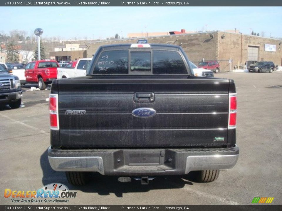 2010 Ford F150 Lariat SuperCrew 4x4 Tuxedo Black / Black Photo #4