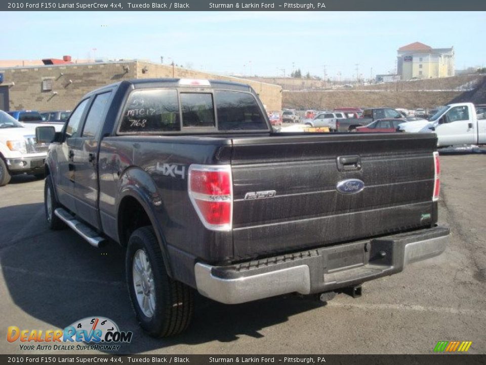 2010 Ford F150 Lariat SuperCrew 4x4 Tuxedo Black / Black Photo #5