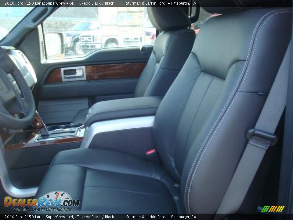 2010 Ford F150 Lariat SuperCrew 4x4 Tuxedo Black / Black Photo #7