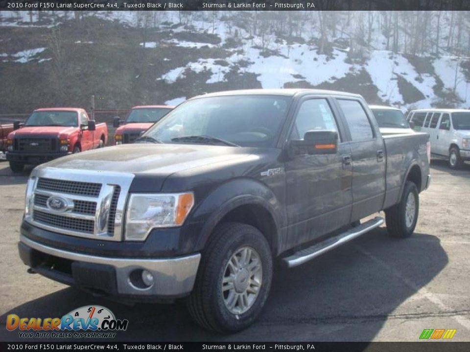 2010 Ford F150 Lariat SuperCrew 4x4 Tuxedo Black / Black Photo #10