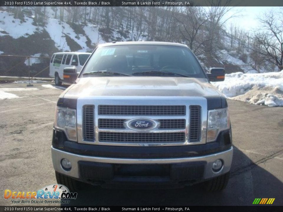 2010 Ford F150 Lariat SuperCrew 4x4 Tuxedo Black / Black Photo #11