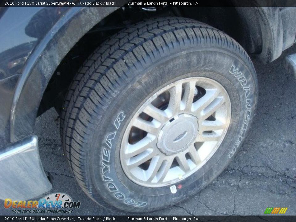 2010 Ford F150 Lariat SuperCrew 4x4 Tuxedo Black / Black Photo #12