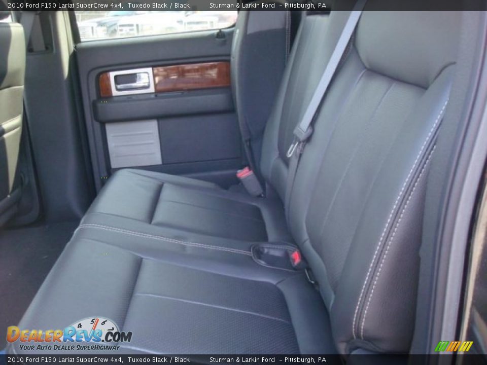 2010 Ford F150 Lariat SuperCrew 4x4 Tuxedo Black / Black Photo #13