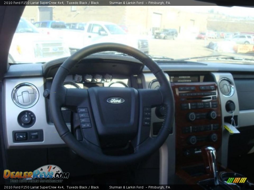2010 Ford F150 Lariat SuperCrew 4x4 Tuxedo Black / Black Photo #14