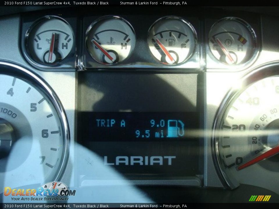 2010 Ford F150 Lariat SuperCrew 4x4 Tuxedo Black / Black Photo #20