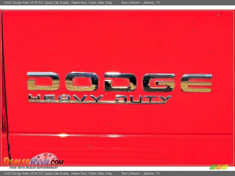 2003 Dodge Ram 3500 SLT Quad Cab Dually Flame Red / Dark Slate Gray Photo #5
