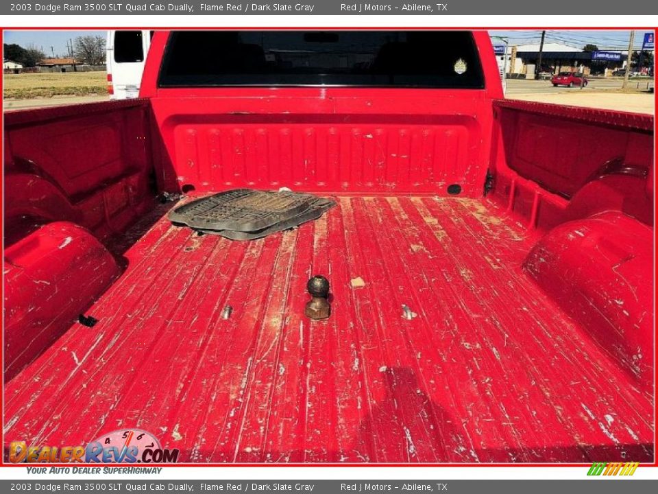 2003 Dodge Ram 3500 SLT Quad Cab Dually Flame Red / Dark Slate Gray Photo #7