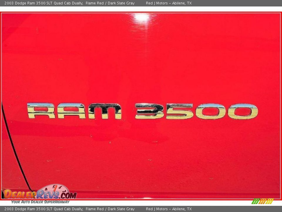2003 Dodge Ram 3500 SLT Quad Cab Dually Flame Red / Dark Slate Gray Photo #14