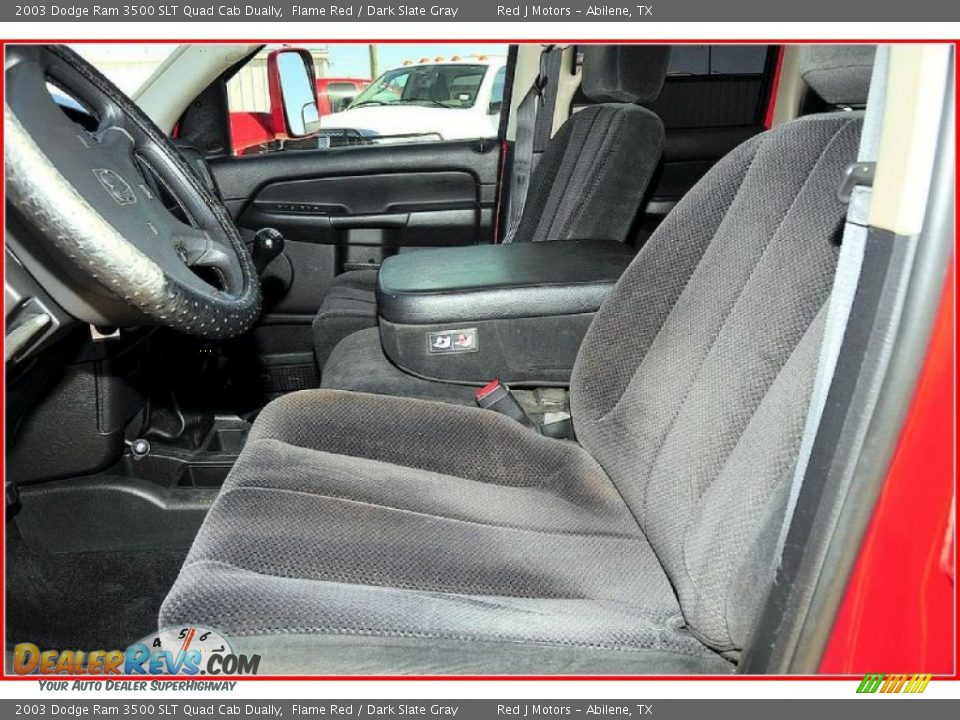 2003 Dodge Ram 3500 SLT Quad Cab Dually Flame Red / Dark Slate Gray Photo #15