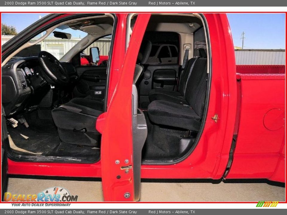 2003 Dodge Ram 3500 SLT Quad Cab Dually Flame Red / Dark Slate Gray Photo #19