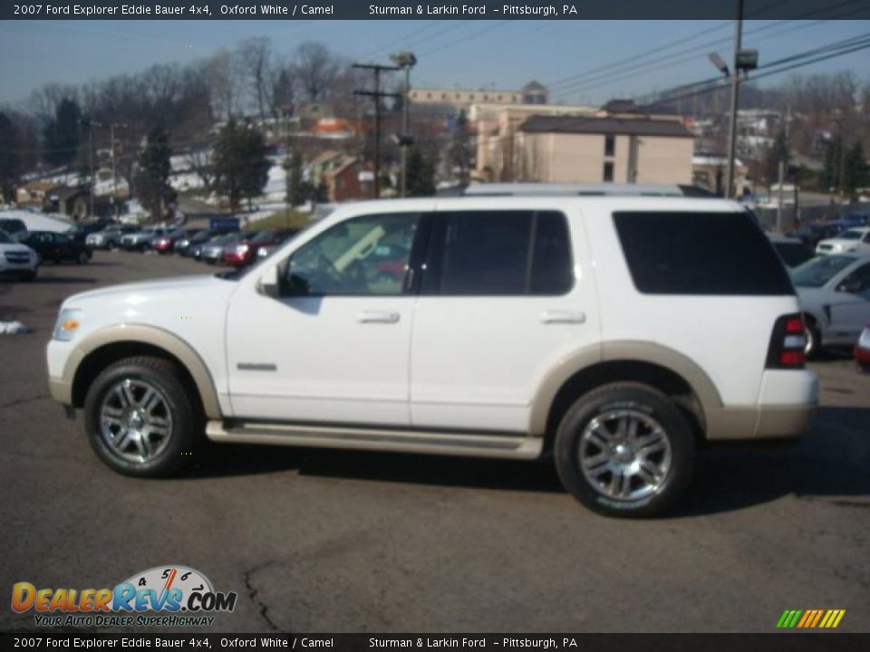 2007 Ford Explorer Eddie Bauer 4x4 Oxford White / Camel Photo #6
