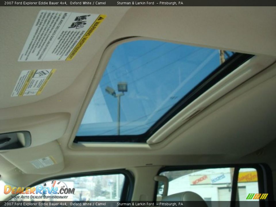 2007 Ford Explorer Eddie Bauer 4x4 Oxford White / Camel Photo #8