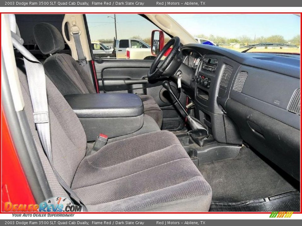 2003 Dodge Ram 3500 SLT Quad Cab Dually Flame Red / Dark Slate Gray Photo #22