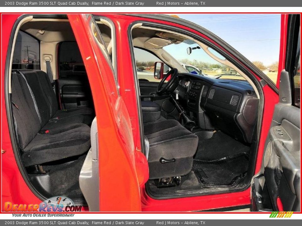 2003 Dodge Ram 3500 SLT Quad Cab Dually Flame Red / Dark Slate Gray Photo #23