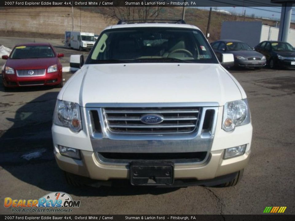 2007 Ford Explorer Eddie Bauer 4x4 Oxford White / Camel Photo #11