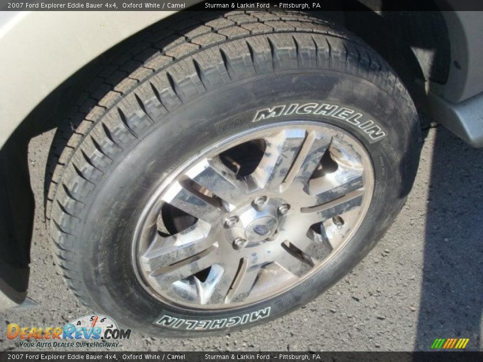 2007 Ford Explorer Eddie Bauer 4x4 Oxford White / Camel Photo #12