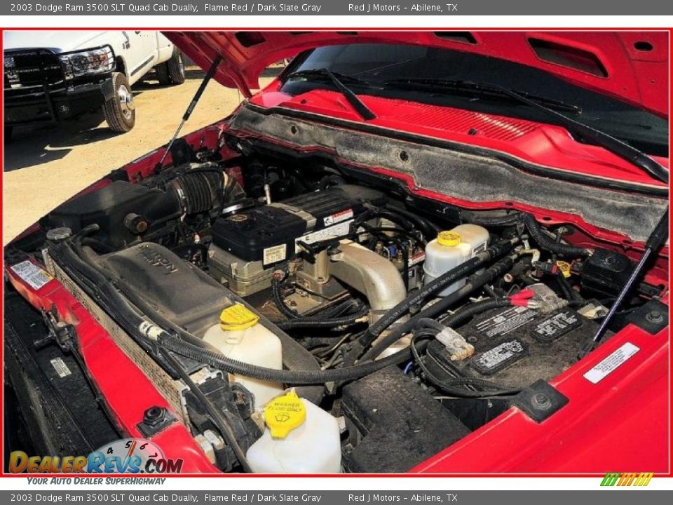 2003 Dodge Ram 3500 SLT Quad Cab Dually Flame Red / Dark Slate Gray Photo #27