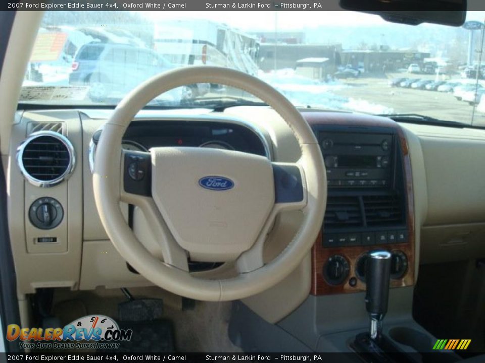 2007 Ford Explorer Eddie Bauer 4x4 Oxford White / Camel Photo #14
