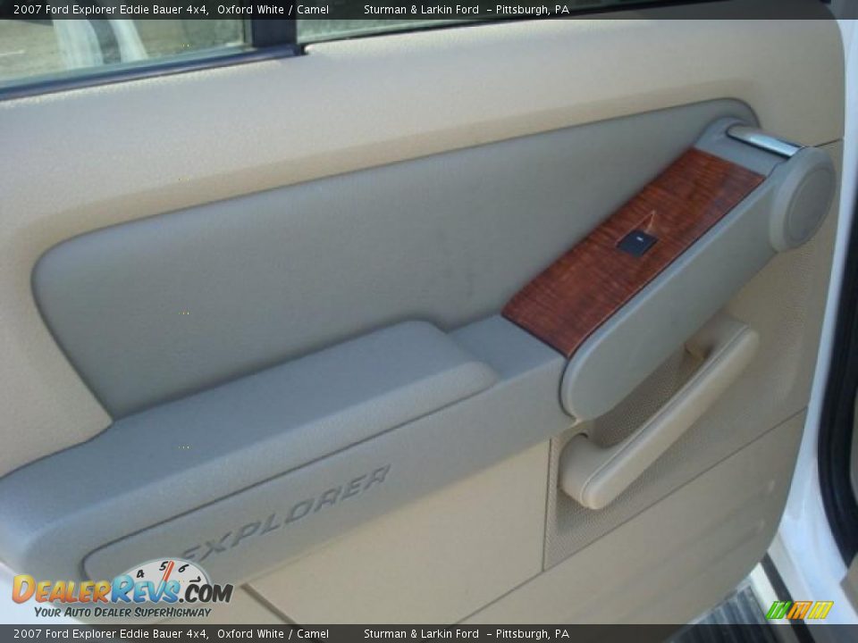 2007 Ford Explorer Eddie Bauer 4x4 Oxford White / Camel Photo #15