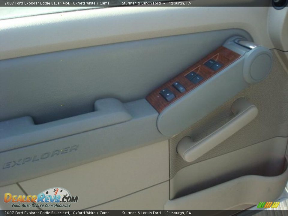 2007 Ford Explorer Eddie Bauer 4x4 Oxford White / Camel Photo #16