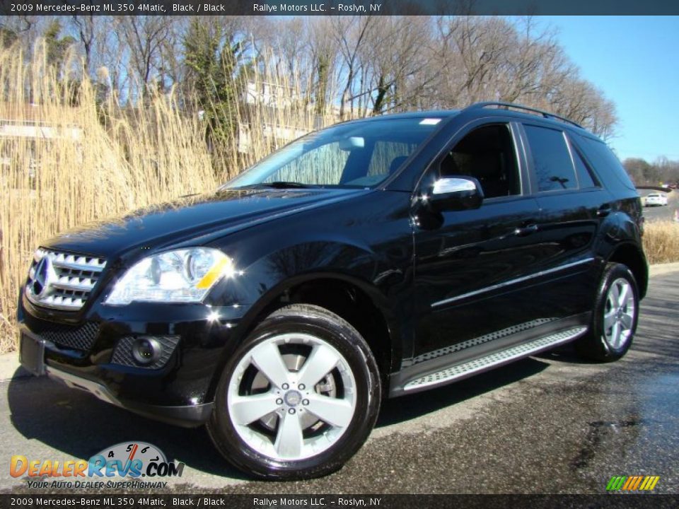 2009 Mercedes-Benz ML 350 4Matic Black / Black Photo #1