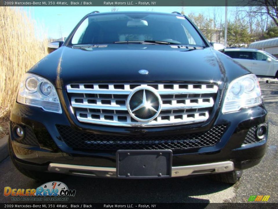 2009 Mercedes-Benz ML 350 4Matic Black / Black Photo #2