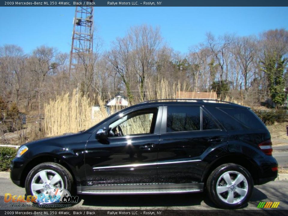 2009 Mercedes-Benz ML 350 4Matic Black / Black Photo #3