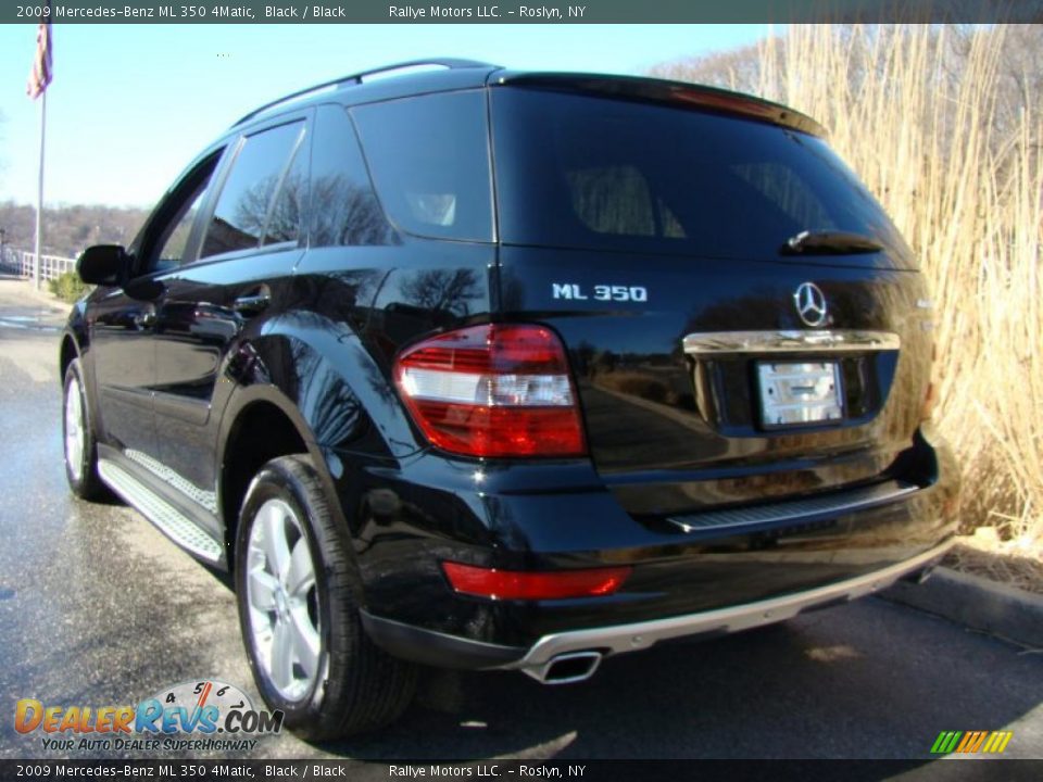 2009 Mercedes-Benz ML 350 4Matic Black / Black Photo #4