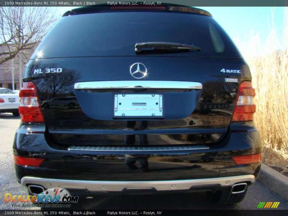 2009 Mercedes-Benz ML 350 4Matic Black / Black Photo #5