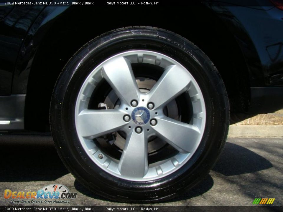 2009 Mercedes-Benz ML 350 4Matic Black / Black Photo #6