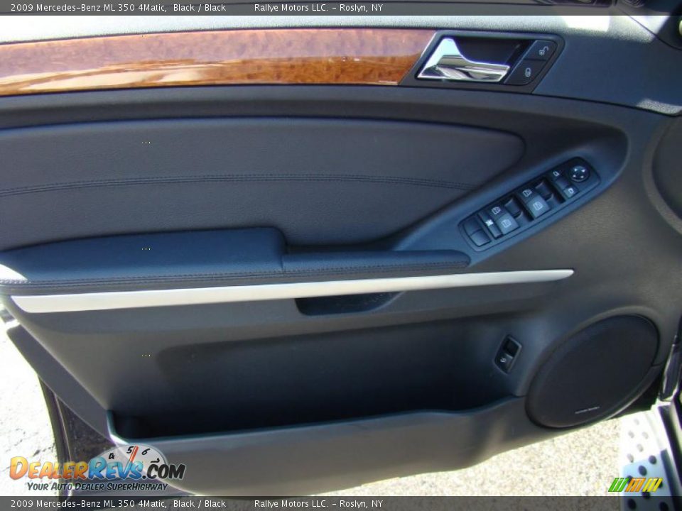 2009 Mercedes-Benz ML 350 4Matic Black / Black Photo #7