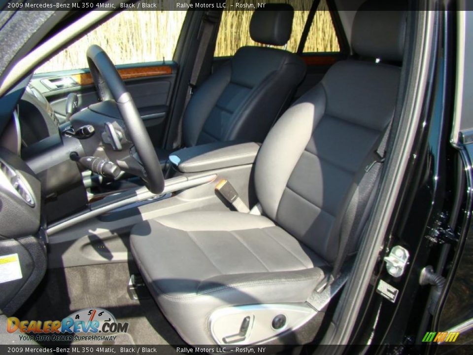 2009 Mercedes-Benz ML 350 4Matic Black / Black Photo #8
