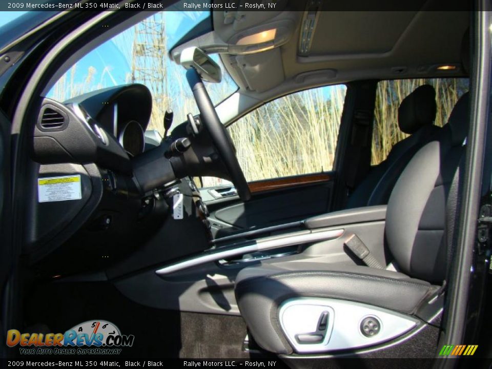 2009 Mercedes-Benz ML 350 4Matic Black / Black Photo #9