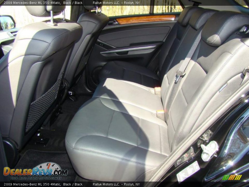 2009 Mercedes-Benz ML 350 4Matic Black / Black Photo #11