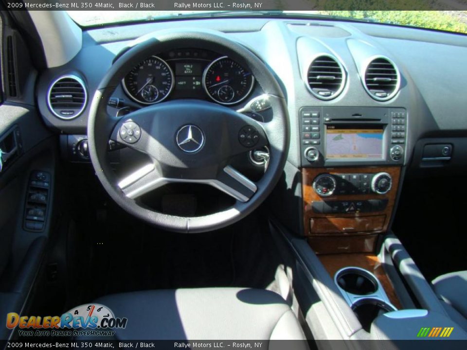 2009 Mercedes-Benz ML 350 4Matic Black / Black Photo #12