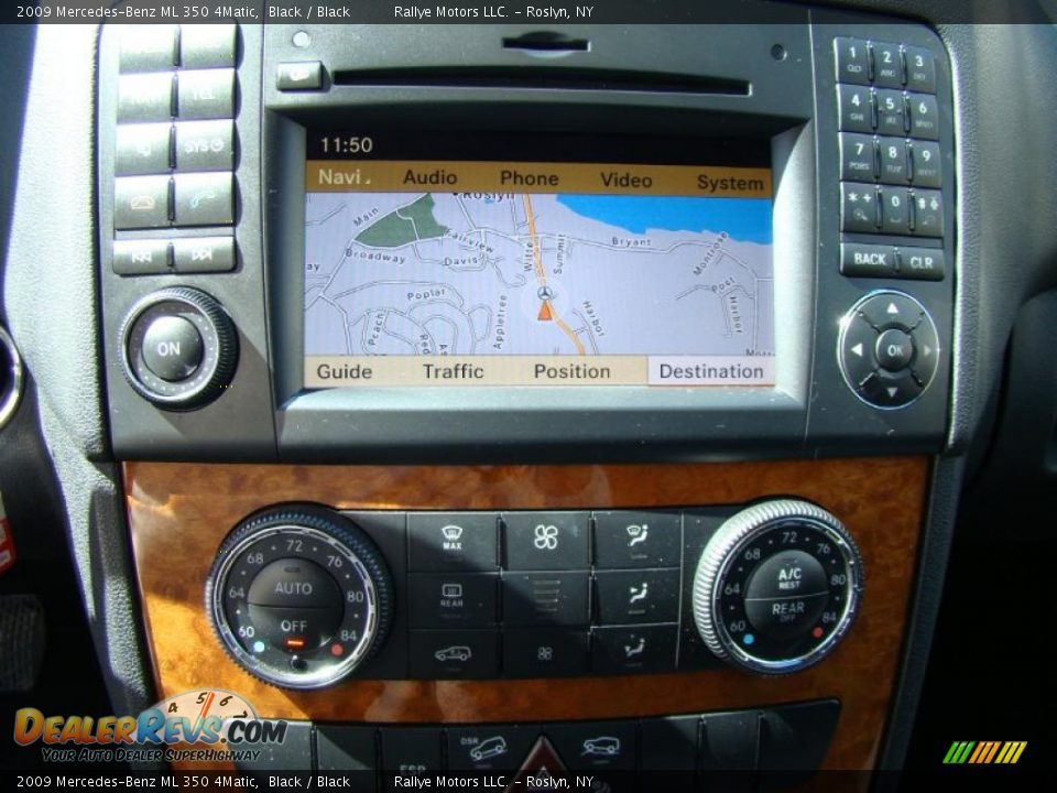 2009 Mercedes-Benz ML 350 4Matic Black / Black Photo #13