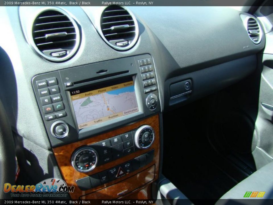 2009 Mercedes-Benz ML 350 4Matic Black / Black Photo #14
