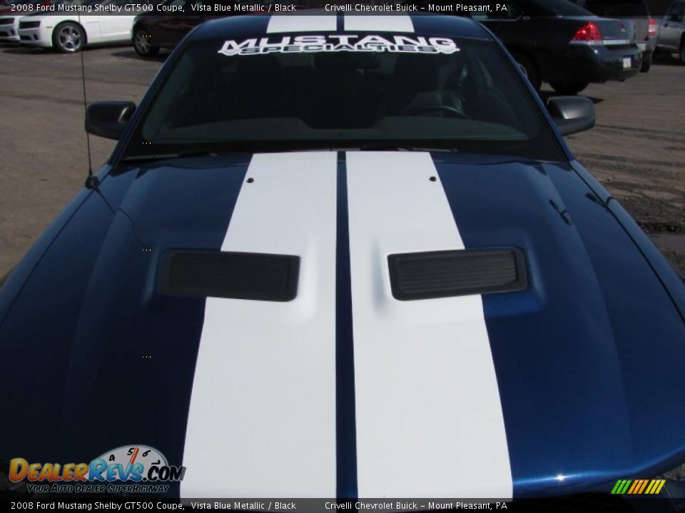 2008 Ford Mustang Shelby GT500 Coupe Vista Blue Metallic / Black Photo #11