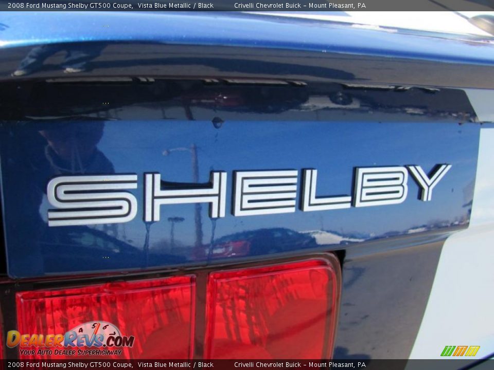 2008 Ford Mustang Shelby GT500 Coupe Vista Blue Metallic / Black Photo #15