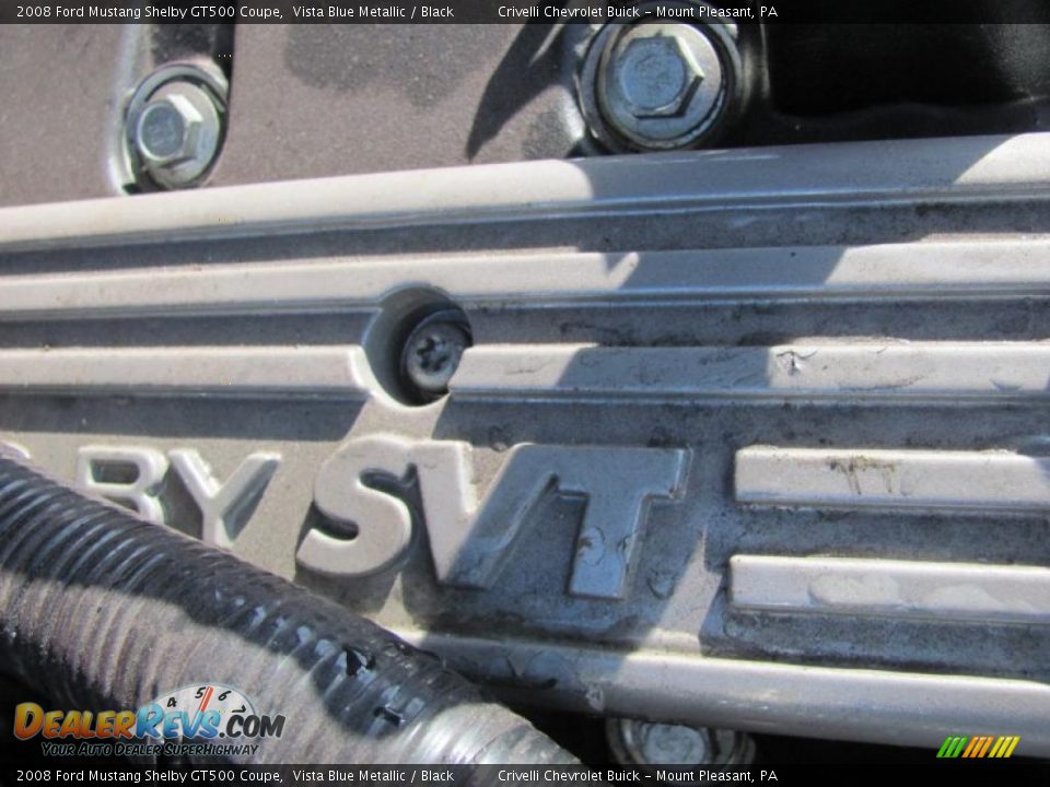 2008 Ford Mustang Shelby GT500 Coupe Vista Blue Metallic / Black Photo #22