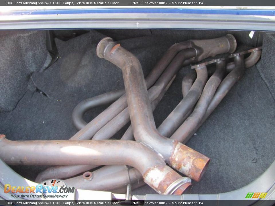 2008 Ford Mustang Shelby GT500 Coupe Vista Blue Metallic / Black Photo #25